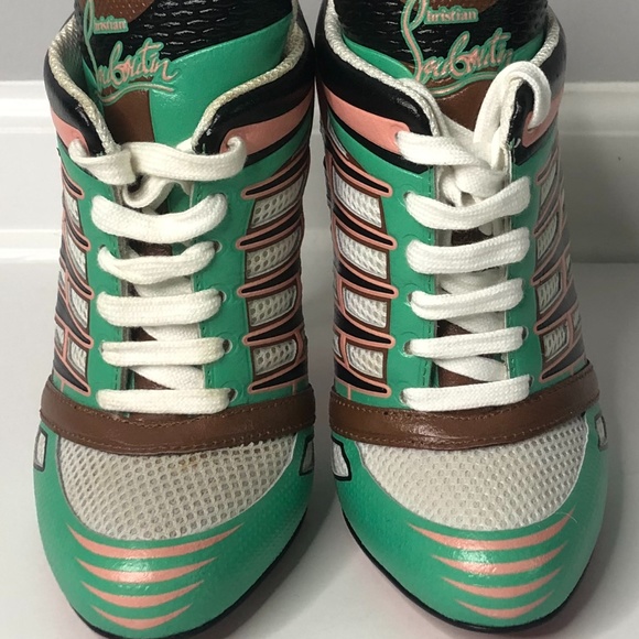 Christian Louboutin Boltina Kid Leather Jazz Heels - Picture 4 of 16